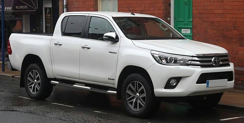 Toyota Hilux pick-up blanc