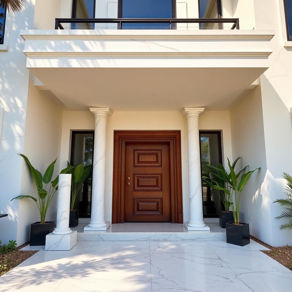 Entrée de villa haut standing