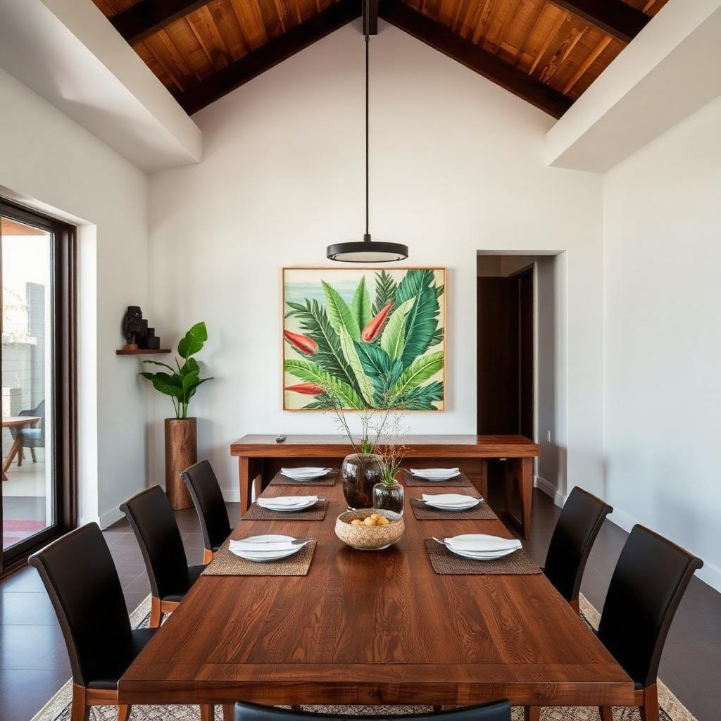 Salle à manger aménagée