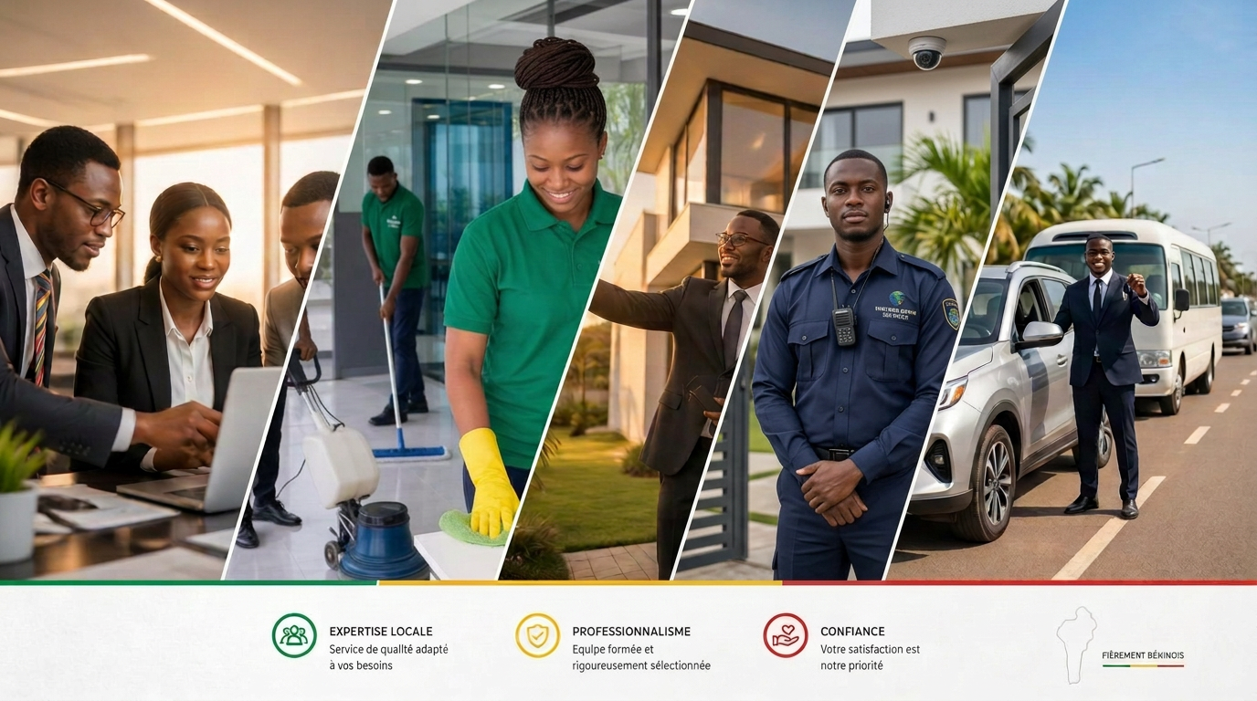 Services Univers Bénin Services — Personnel, nettoyage et immobilier